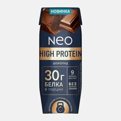Молочный коктейль шоколад Neo High Protein 260г
