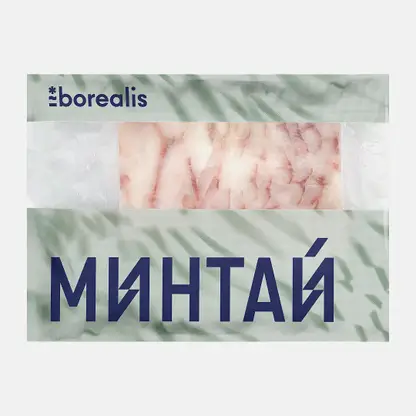 Филе минтая Borealis свежемороженое 300г
