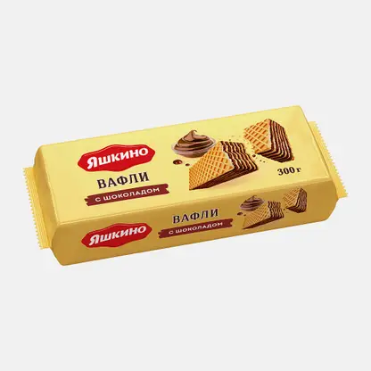 Вафли шоколадные Яшкино 300г