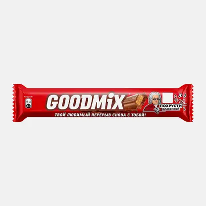 Батончик шоколадный в молочном шоколаде с хрустящей вафлей Дуо Original Goodmix 40г