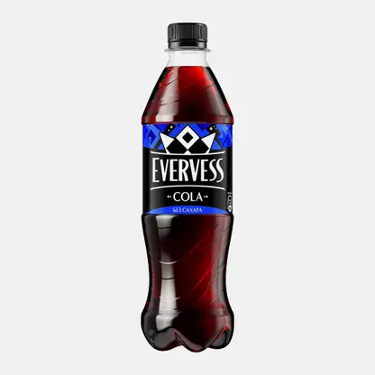 Газированный напиток Кола без сахара Evervess 500мл