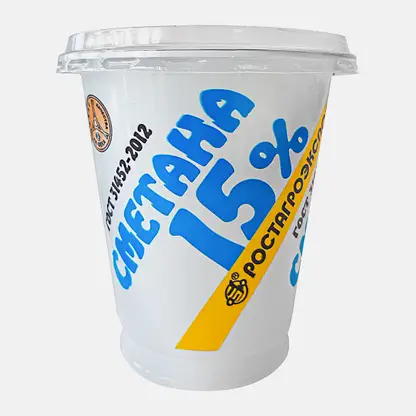 Сметана Ростагроэкспорт 15% 280г