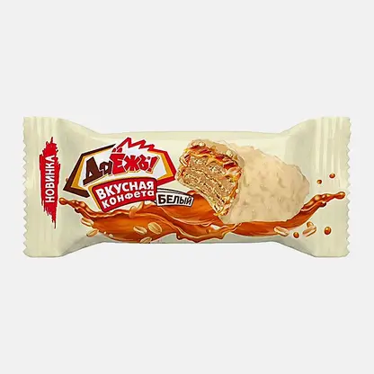 Конфеты с карамелью арахисом и криспи Даёжъ Белый