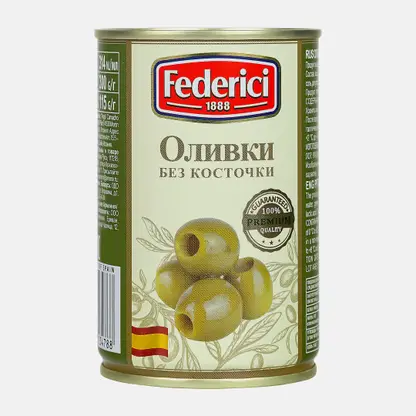 Оливки без косточки Federici 300г