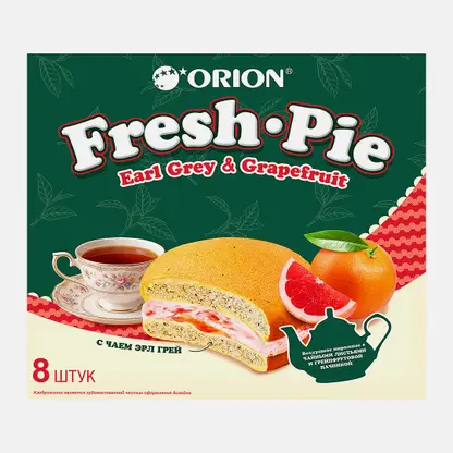 Пирожное эрл грей и грейпфрут Orion Fresh Pie 200г