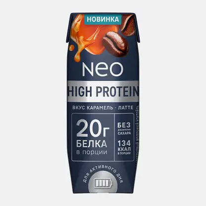 Молочный коктейль карамельный латте Neo High Protein 260г