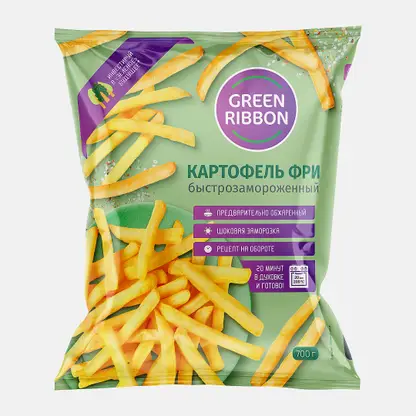 Картофель фри Green Ribbon быстрозамороженный 700г