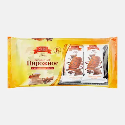 Пирожное Бисквитное с шоколадным вкусом 240г