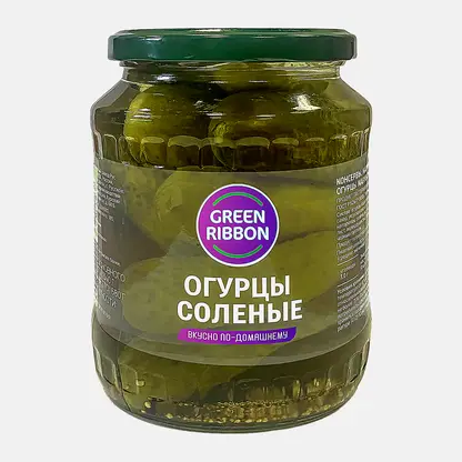 Огурцы соленые Green Ribbon 680г
