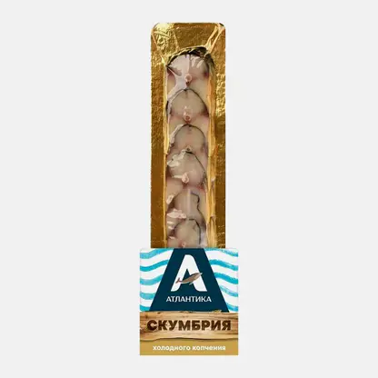 Скумбрия холодного копчения кусочки косичка Атлантика 200г