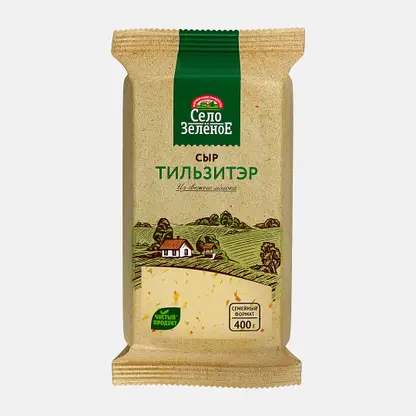 Сыр Село Зеленое Тильзитер 50% 400г