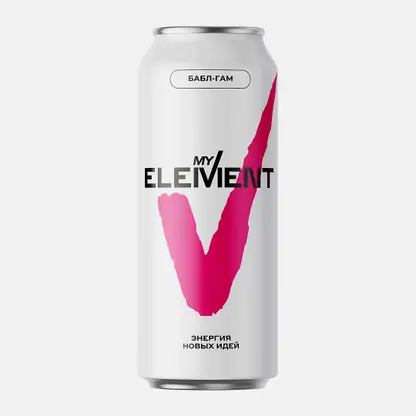 Энергетический напиток My Element бабл-гам 450мл