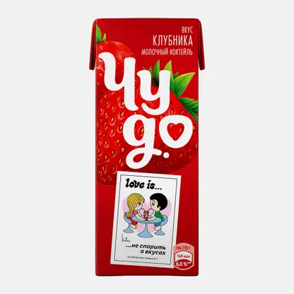 Коктейль молочный Чудо со вкусом Клубника 2% 210г