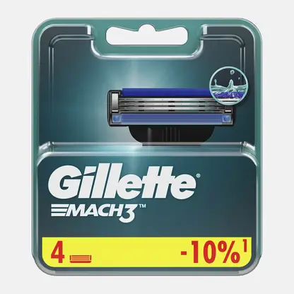 Кассеты для бритья Gillette Mach3 4шт