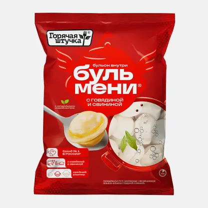Пельмени Горячая штучка Бульмени говядина-свинина 700г