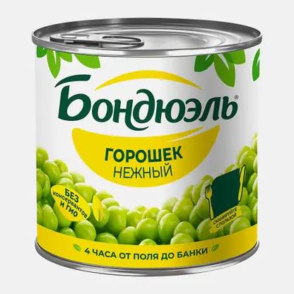 Горошек Бондюэль зеленый 400г