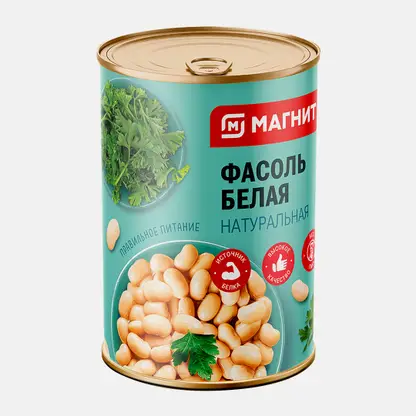 Фасоль Магнит белая 400г