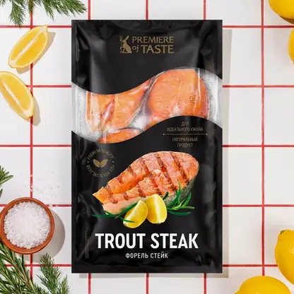 Стейк форели свежемороженый Premiere of Taste 500г