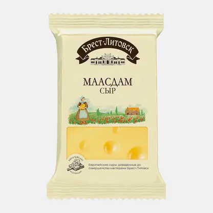 Сыр Брест-Литовск Маасдам 45% 200г
