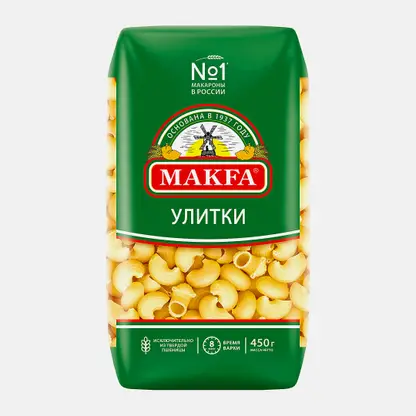 Макароны Makfa Улитки 450г