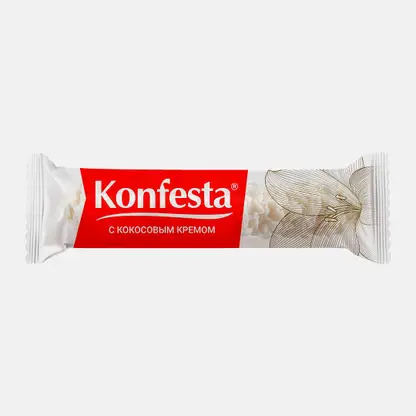 Конфеты Konfesta с кокосовой начинкой глазированные