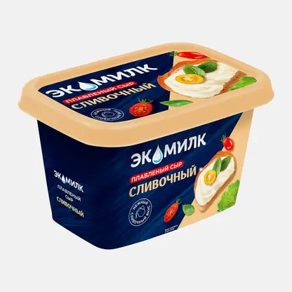 Сыр Экомилк плавленый Сливочный 55% 350г