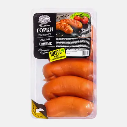 Сардельки Ближние горки Свиные 580г