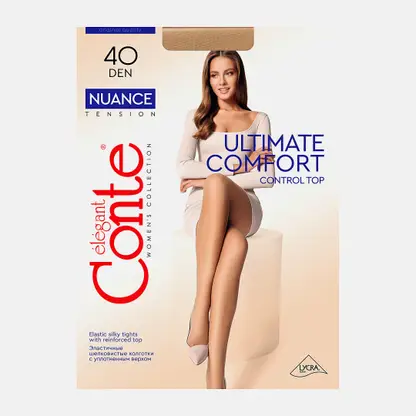 Колготки женские Conte Nuance 40 бежевые р.3