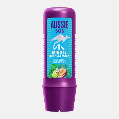 Маска для волос Aussie Sos 1 Minute Все в одном Cпасение цвета 225мл
