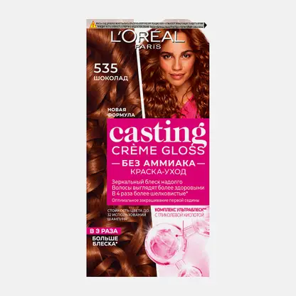 Стойкая краска-уход для волос L’Oréal Paris Casting Creme Gloss без аммиака оттенок 535 Шоколад
