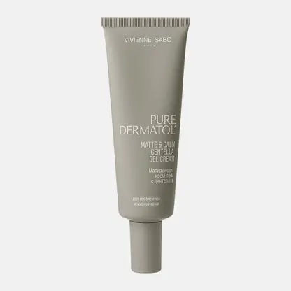 Матирующий крем-гель с центеллой Pure Dermatol Vivienne Sabo 50мл
