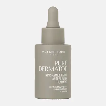 Анти-акне сыворотка с ниацинамидом и цинком Pure Dermatol Vivienne Sabo 30мл