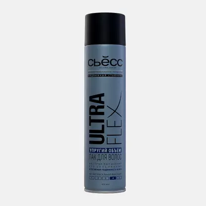 Лак для волос Сьёсс Ultra Flex для укладки Упругий объем 400мл