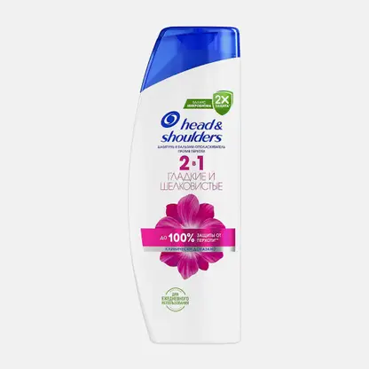 Шампунь для волос Head&Shoulders 2в1 Гладкие и шелков 400мл