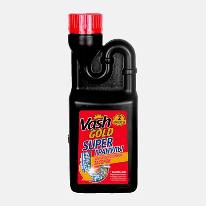 Средство для прочистки труб Vashgold Super гранулы 600г