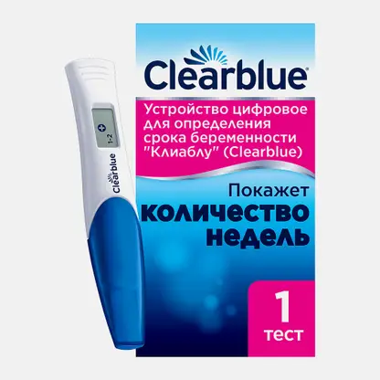 Тест цифровое устройство Clearblue для определения срока беременности