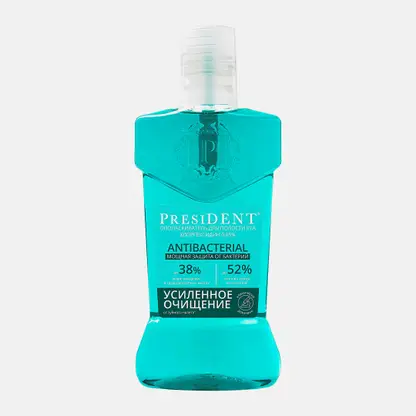 Ополаскиватель для полости рта Antibacterial President 400мл