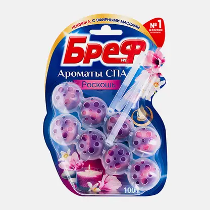 Туалетный блок Бреф Ароматы СПА Роскошь шарики для унитаза 2шт*50г
