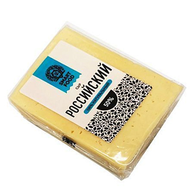 Сыр полутвердый Smart Food Российский 50%