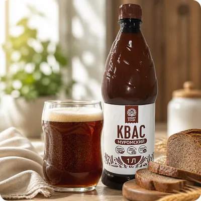 Квас живой, "Smart food", "Муромский", 1л