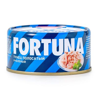 Тунец Fortuna полосатый рубленый, 185г