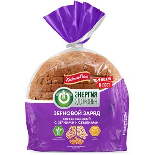Хлебец Энергия здоровья Подовый с зернами и семенами нарезка 300г