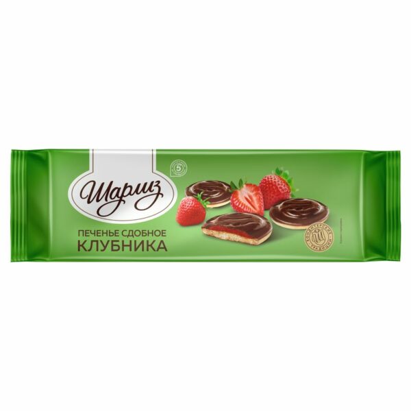 Печенье Шарлиз сдобное клубника 137г