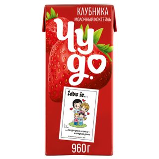 Коктейль молочный Чудо Клубника 2% БЗМЖ 960г