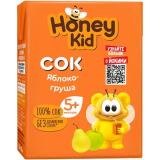 Сок Honey Kid Яблоко-груша осветленный с 5 месяцев 0.2л