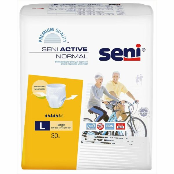 Трусы впитывающие Seni Active Normal Large для взрослых р.L 30шт.