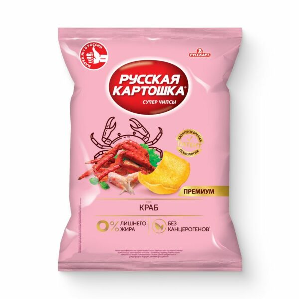 Чипсы Русская Картошка Краб 190г