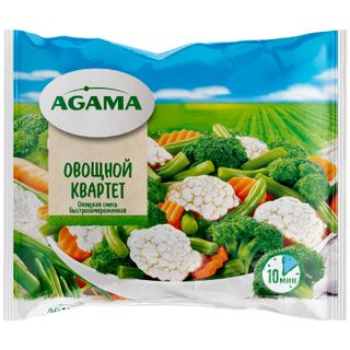 Смесь овощная Agama Овощной Квартет замороженная, 400г