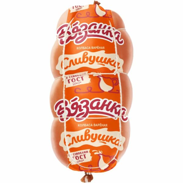 Колбаса Вязанка Сливушка вареная 375г