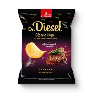 Чипсы картофельные Dr.Diesel Мраморный стейк 120г